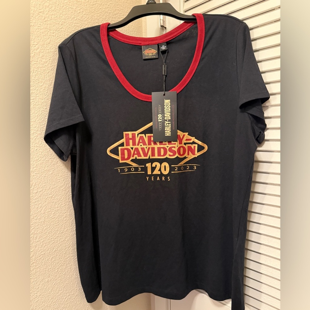 NWT Harley-Davidson Womens 120th Anniversary T-Shirt 2XL